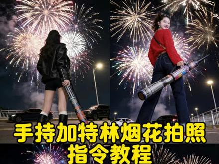 又美又飒的手持加特林烟花拍照豆包指令教程来啦,新年就这样拍照发圈吧#豆包ai #加特林烟花新的打开方式 #手持加特林 #手持加特林所愿皆成真 #放烟花 加特林烟花拍照 烟花 ai写真生成 加特林烟花拍照特效指令 加特林烟花拍照姿势 加特林烟花拍出高级感 烟花拍照ai生成 加特林烟花拍照姿势指令 加特林拍照姿势 烟花ai照片生成口令 加特林烟花拍照构图 加特林烟花摆拍 手持加特林烟花拍照 手持加特林怎么拍视频 手持加特林素材 手持加特林背影 手持加特林拍照特效 手拿加特林拍照豆包