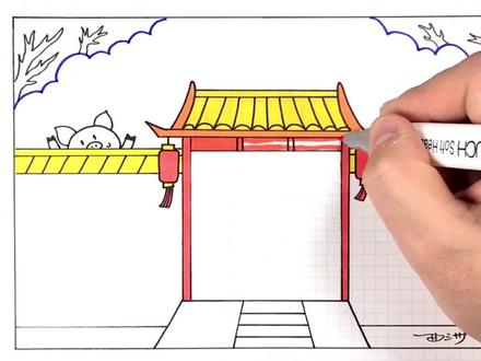 2019年春节手抄报第一款,为了孩子赶紧收藏吧