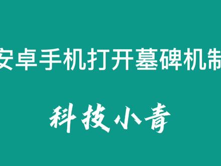 安卓手机打开墓碑机制 #安卓 #教程 #小米手机 #小技巧你学会了吗