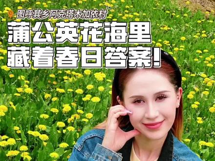#我的家乡我来记录 奔赴泽普!图呼其乡蒲公英花海里藏着春日答案!#乡村游#周末去哪玩#泽普欢迎您 #一起去春游