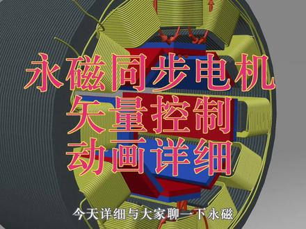 动画详解永磁同步电机矢量控制 #新能源汽车 #永磁同步电机 #矢量控制