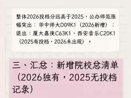 本科艺体批甲平段院校专业组投档分数线对比
2026 甲平段整体是"头部微降、中游普涨、新面孔进来"的格局:985 降 3–5 分释放位次,但上海公办计划缩 71 人把上工程/二工大/商院这类中段顶上去 5–7 分;视觉 A1 暴涨 19 分属于个例(拆组+低基数反弹)。外地新增进来的中国传媒、天津美院、鲁迅美院是 2026 甲平段比较值得关注的变量。
#上海交通大学 #艺考上岸 #艺术类大学 #填报志愿