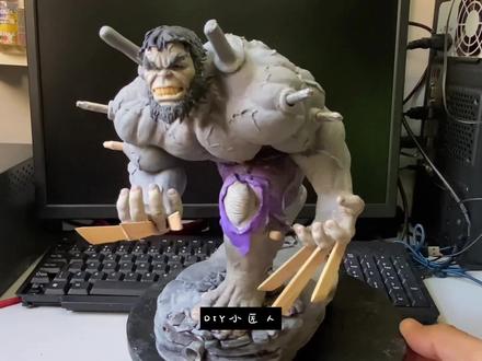 DIY手工,绿巨人变身 #手工diy #手工制作