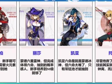 原神萌新玩家别碰的角色#原神 #原神祈愿池 #原神攻略 #原神3.0须弥 #原神须弥