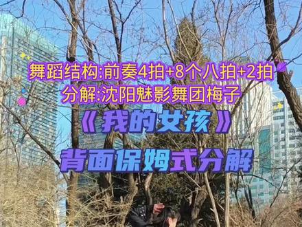 《我的女孩》#背面慢动作分解 #曳步舞教学