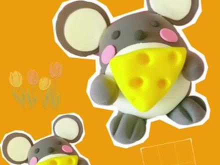 十二生肖—粘土小老鼠🐭🧀️#超轻粘土手工 #手工diy #超轻黏土手工作品 #粘土手工 #一起做手工 #手工我是认真的 #粘土家居 #创意手工 #爱手工爱生活 #粘土教程 #我的手工作品 #粘土老鼠 #粘土十二生肖