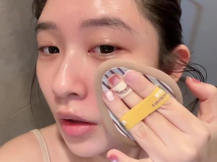 19.9三个的湿用粉扑!不吃粉的粉扑打出来底妆又有遮瑕力又有光泽感#粉扑 #尔木萄 #底妆