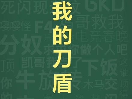 十万个梗库之:我的刀盾 #表情包 #音效 #抽象 #梗