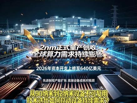 台积电Q2收入环比再加速,3纳米、5纳米、7纳米合计占比接近四分之三,先进制程已经是绝对主导。#台积电 #半导体设备 #先进制程 #摩尔定律 #国产替代