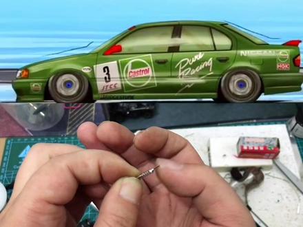 教程:15秒做个64比例避震器#合金车模 #小比例车模 #风火轮 #中国制造日 #汽车#手工 #模型制作