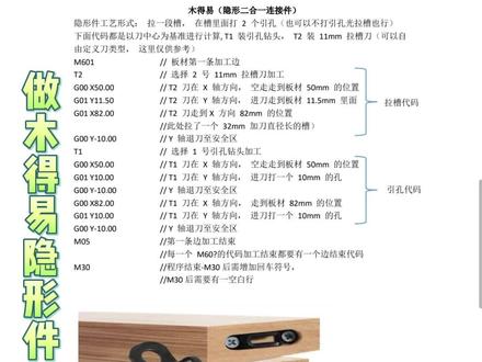 做木得易隐形件最简单的方法,它来了#木得易隐形连接件 #激光侧孔机厂家
