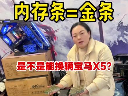 我是不是该发财了?囤了这么多内存条,能不能换个宝马X5?#电脑#内存条#仓库实拍 #郑州卖电脑