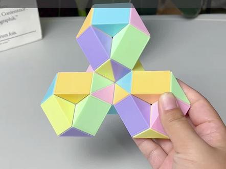 24节魔尺变三叶草教程~#益智玩具 #百变魔尺 #抖音921好物节 #魔尺教程 #母婴好物