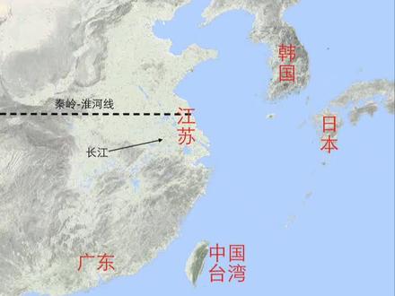 江苏离日本韩国都很近#江苏#地图#日本#韩国