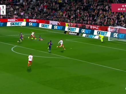 西甲第24轮,巴萨1-2不敌赫罗纳惨遭爆冷 #巴萨 #赫罗纳 #拉菲尼亚 #亚马尔 #加西亚