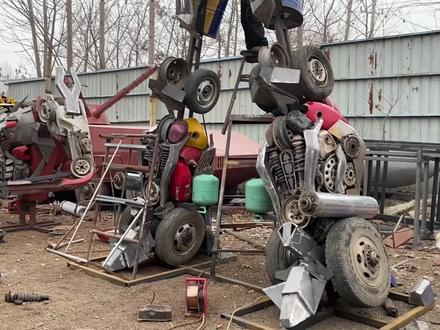 变形金刚 大黄蜂 纯手工打造 废物利用 #废钢设备 #废钢回收 #报废汽车拆解 #汽车拆解 #再生资源