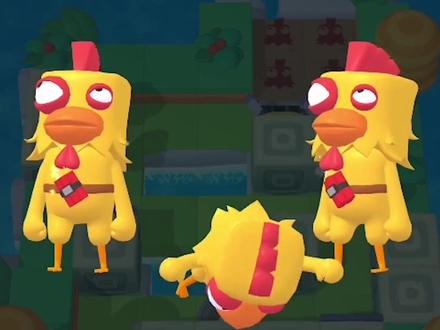 自制地图让小鸡来跑酷!#小鸡哪里跑