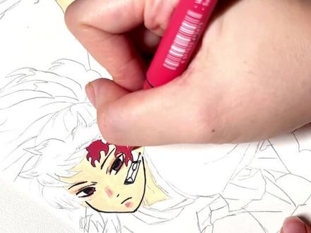 恨海情天这一块./ “400年后唯一记得的脸”#手绘 #恨海情天 #日黑 #鬼灭之刃 #继国缘一