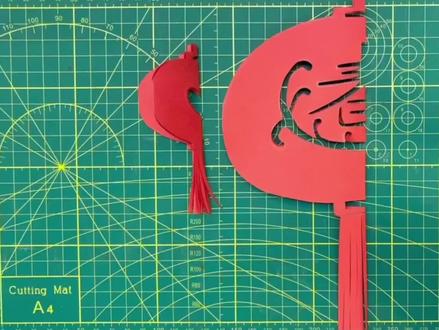 过年啦,剪个灯笼窗花吧#剪纸 #窗花