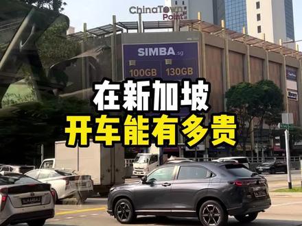新加坡开车能有多贵 #海外生活 #新加坡