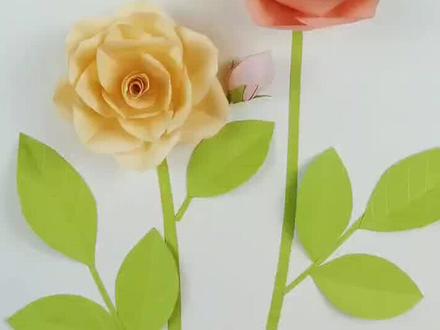 剪纸纸艺花——月季#手工 #剪纸#纸艺花#花卉#月季 #话不多说先秀一波 #喜欢的11拿下 @抖音小助手