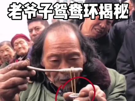 老爷子鸳鸯环揭秘 #魔术教学