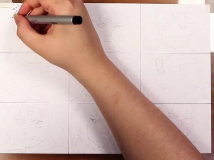 火影忍者 九尾集结 尾兽人柱力大全 马克笔画 手绘头像