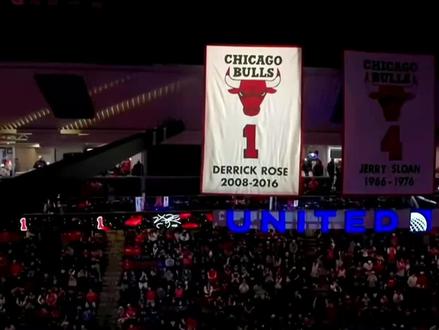 在芝加哥,德里克罗斯可不仅仅是一个名字!#罗斯 #罗斯球衣退役