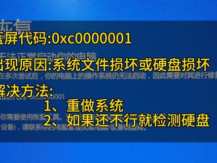 电脑蓝屏了怎么办?学会看蓝屏代码就可以快速解决#蓝屏 #电脑蓝屏 #电脑知识 #蓝屏代码 #蓝屏警告