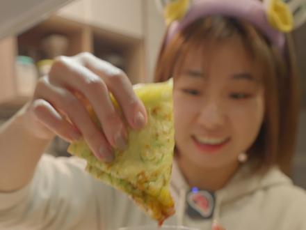 #美食 两分钟搞定,有手就能做的糊塌子#糊塌子 夜宵早餐吃不腻~#笛子升脂记