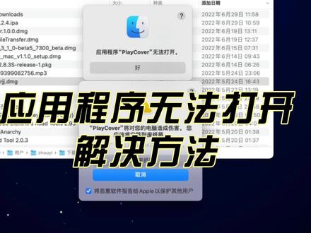 MacOS:play cover应用程序无法打开,解决方法.mac开启任何来源. #开启任何来源 #安装包损坏