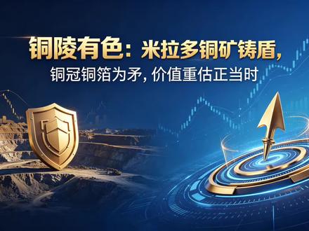 铜陵有色:米拉多铜矿铸盾,铜冠铜箔为矛,价值重估正当时