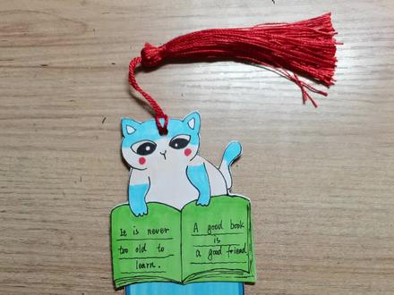 周末任务,帮娃做英语书签