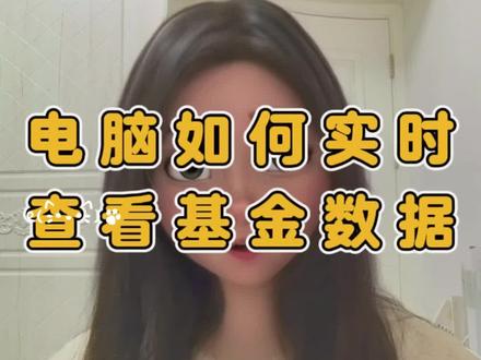 电脑如何实时查看基金数据#基金小白 #新人如何做抖音 #拒绝废话科普