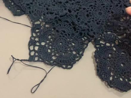 六角花绒花一线连教程第二十一集#钩针教程 @DOU+小助手