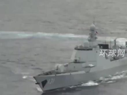 现场画面:太原舰突遭外舰高速接近,成功驱离!