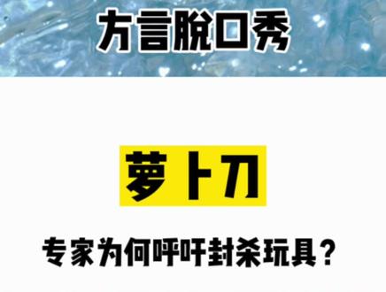 你赞同这样培养孩子吗? #萝卜刀玩具