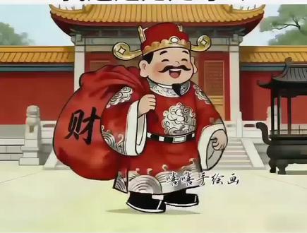 #手绘#手绘视频作品#手绘视频制作#新年快乐#财神爷