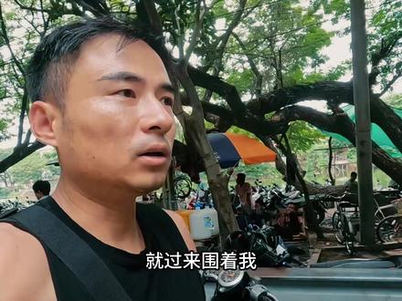 在缅甸街头被陌生女人拉扯,看我拿出手机拍摄才松手,这什么情况? #旅行者周大侠 #旅行vlog #缅甸旅游