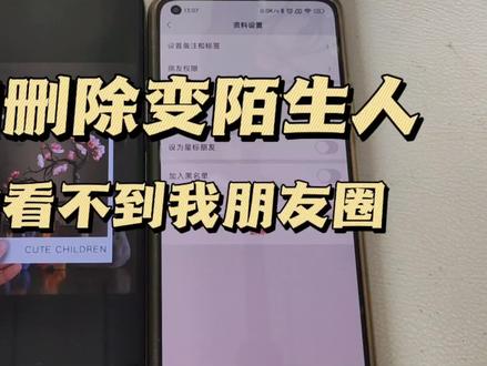互相删除后 微信允许陌生人查看朋友圈的十条作品 为啥对方看不到 #互相删除微信 #朋友圈权限 #陌生人可见