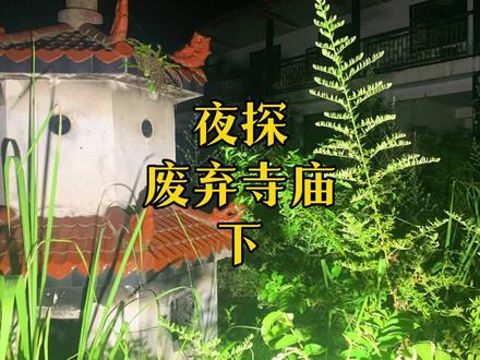 凌晨探秘废弃寺庙,宁住荒坟不进破庙的原因是什么呢?#相信科学传递正能量#户外探险 #废弃寺庙 #真实记录 #四川探险