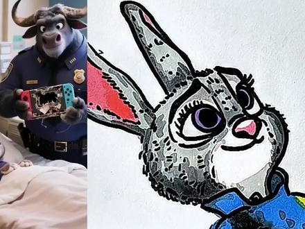 这样画的朱迪喜欢吗? #简笔画