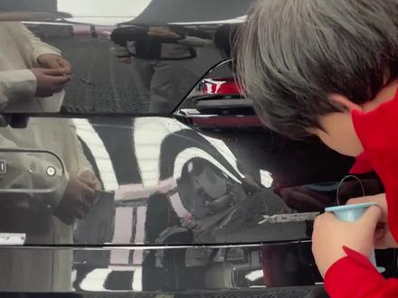 谁贴车衣不让扣车标? #隐形车衣 #汽车贴膜 #车衣