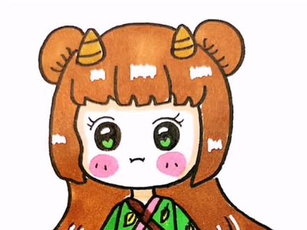 金牛座女生简笔画#十二星座#人物简笔画#画画使我快乐 #画画教程 #马克笔手绘@DOU+小助手