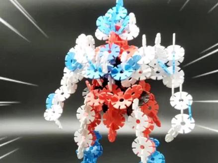 雪花片攻略 机械版银河奥特曼上集 ⭐⭐⭐⭐难度 🤔别说奥特曼简单咯#雪花片 #玩具 #奥特曼