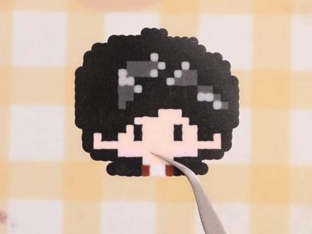 用拼豆给粉丝做应援周边!还想看谁?点菜! #拼豆 #拼豆豆 #手工 #手工DIY #白鹿 创作灵感来源于@小猫饼饼