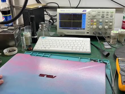 电脑进了一点水还尝试开机,试试就逝世 #笔记本维修 #主板 #芯片级维修