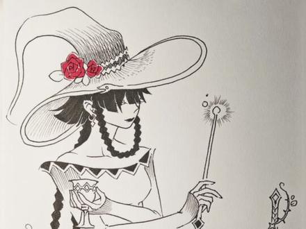 塔罗牌“魔术师”#日常瞎画 #手绘 #绘画 #塔罗