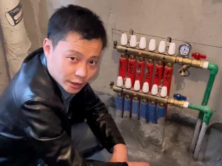 地暖管的正确排气方法,别人家热,自己家凉,看看怎么解决,#装修 #现场实拍 #室内设计 #地暖安装