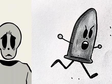 可爱的子弹头怎么画? #简笔画